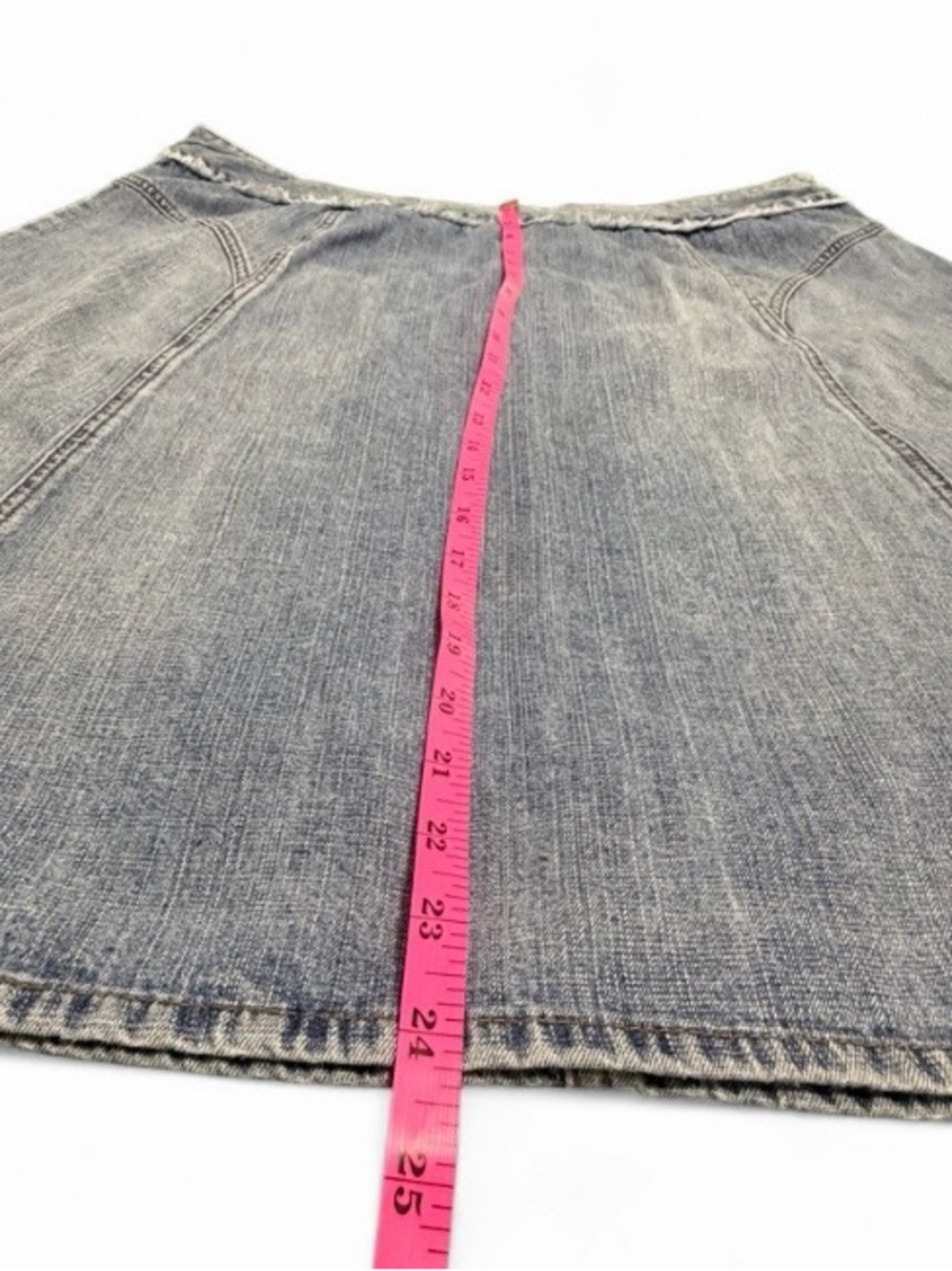 SIGRED OLSEN Vintage Y2K Distressed Denim A-Line Knee-Length Skirt 16W, BOHO - Picture 6 of 11